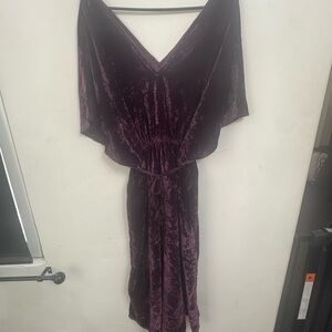 Cost Plus World Market Velvet Garment in Rich Purple